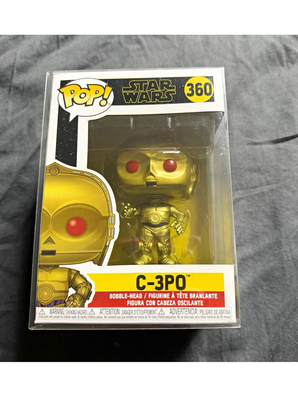 Star Wars Funko Pop! Vinyl C-3PO Bobble-Head w/ Protector Figure #360
